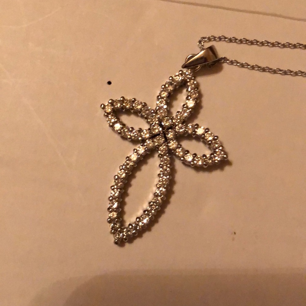 Sterling silver cz charm
